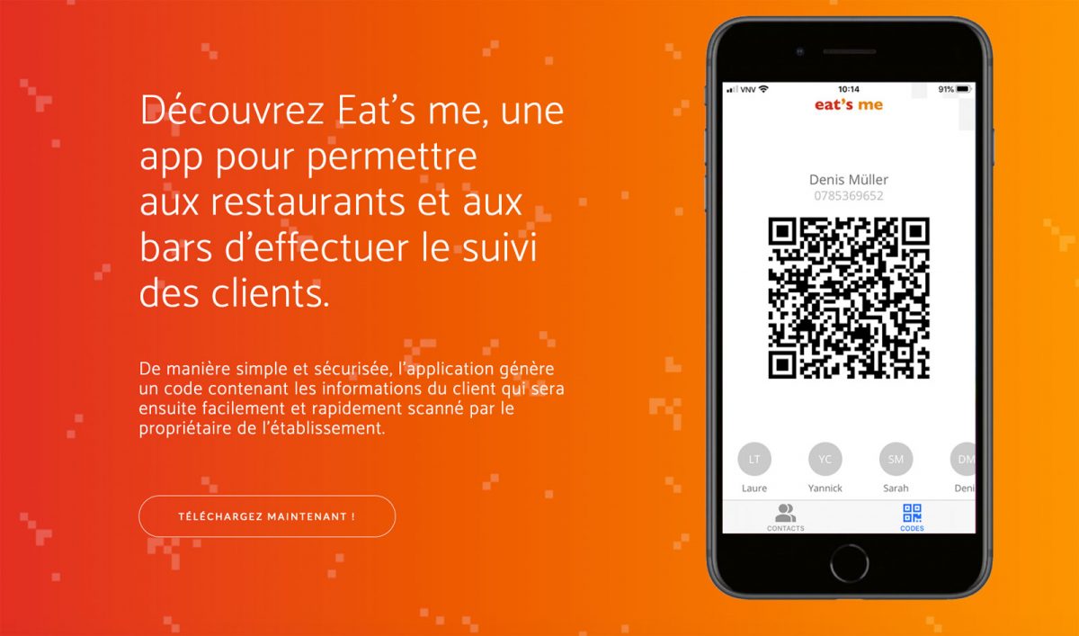 L’application «eat’s me»: une initiative neuchâteloise originale. L’application «eat’s me»: une initiative neuchâteloise originale.