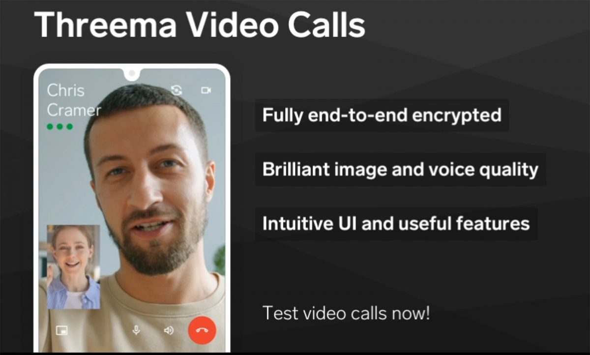 L'application Threema passe à l a vidéo sécurisée!