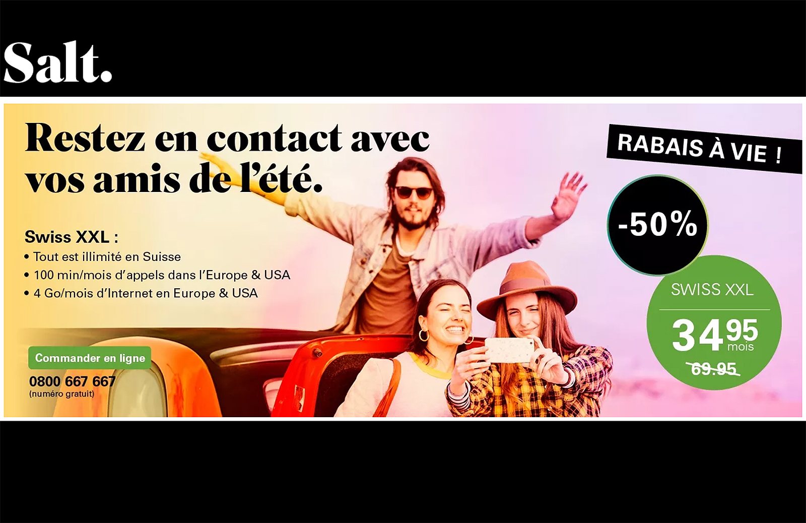 Salt fait très fort avec son offre à vie! Salt fait très fort avec son offre à vie!