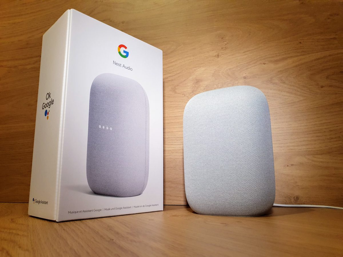 Le nouveau Nest Audio de Google. Le nouveau Nest Audio de Google.