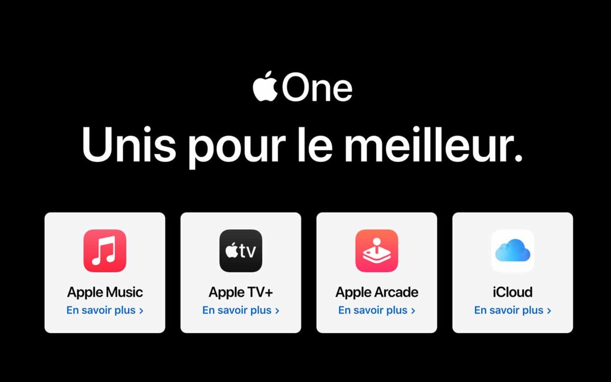 Apple One est arrivé en Suisse. Apple One est arrivé en Suisse.