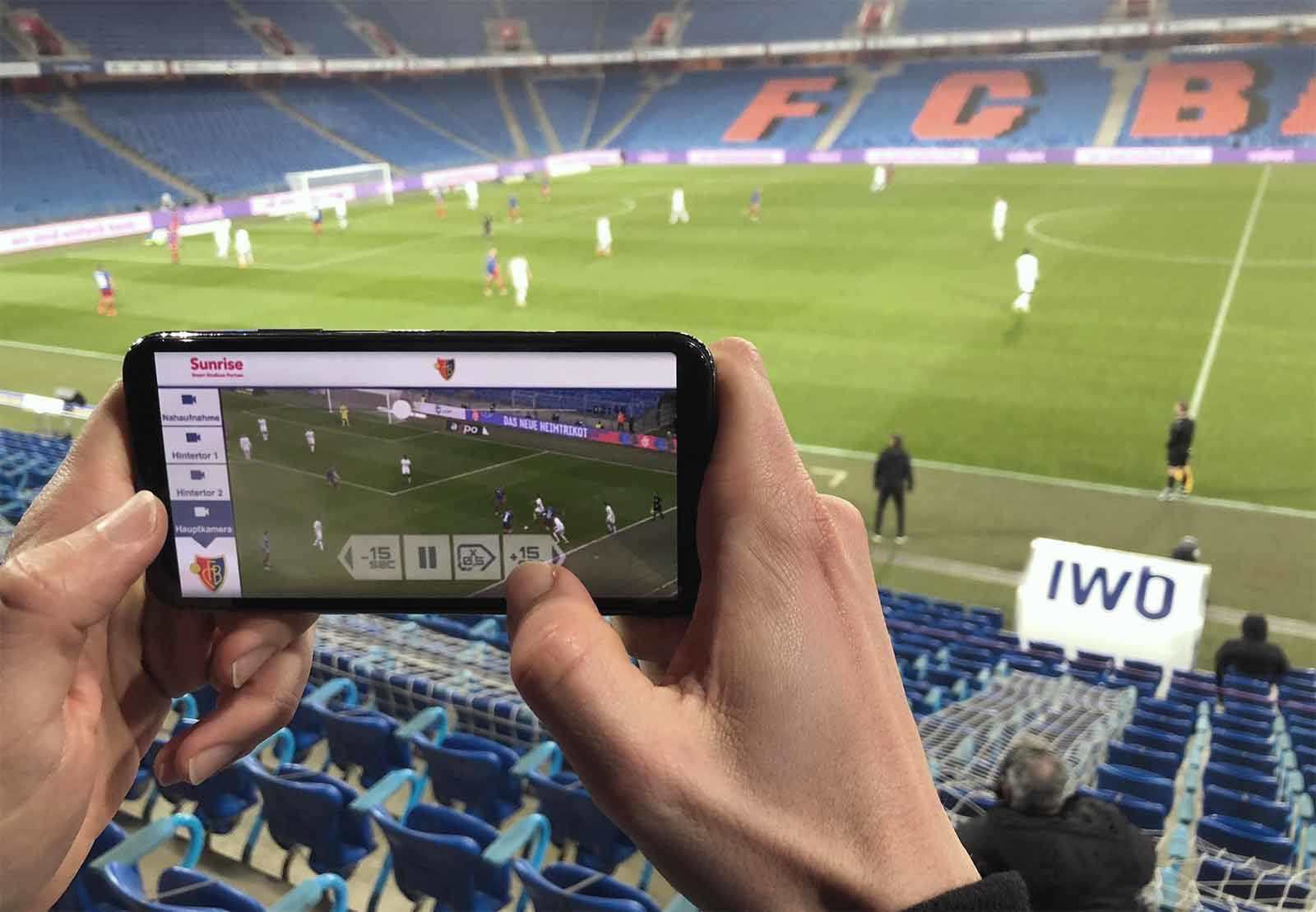 Sunrise CamCheck au St. Jakob-Park de Bâle.