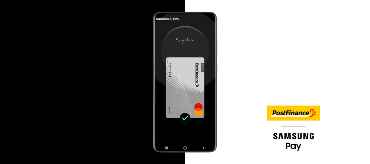 Postfinance sans contact devient fiable avec Samsung Pay! Postfinance sans contact devient fiable avec Samsung Pay!