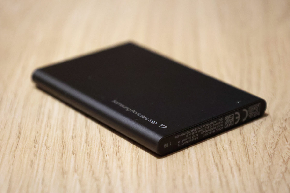 Le SSD externe Samsung T7. Le SSD externe Samsung T7.