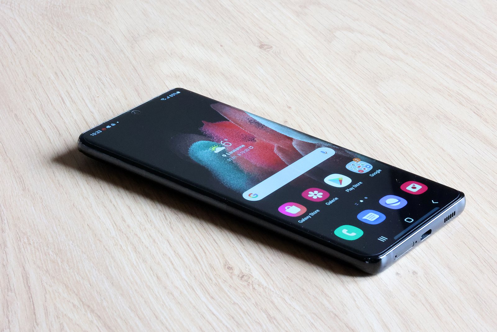 L'écran de 6,8 pouces du Samsung Galaxy S21 Ultra 5G. L'écran de 6,8 pouces du Samsung Galaxy S21 Ultra 5G.
