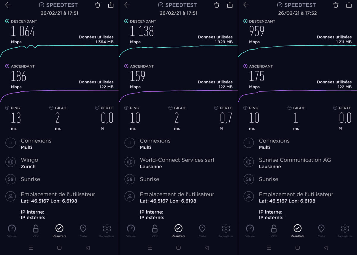 Gigabit 5G à Lausanne sur le réseau Sunrise. Gigabit 5G à Lausanne sur le réseau Sunrise.