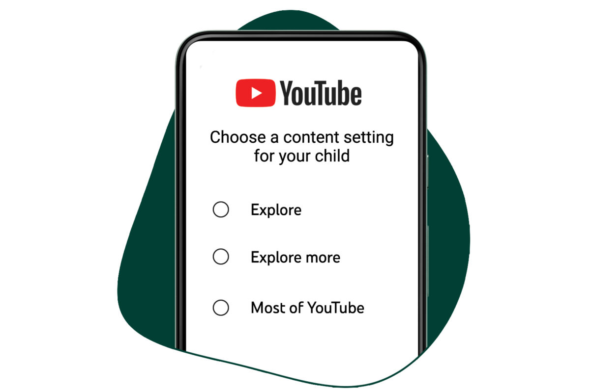 YouTube pour enfants: trois niveaux.