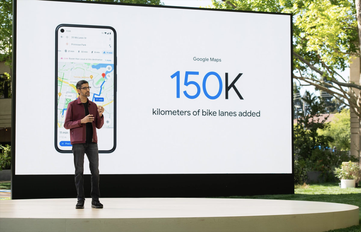 Sundar Pichai présente la Google I/O 2021. Sundar Pichai présente la Google I/O 2021.