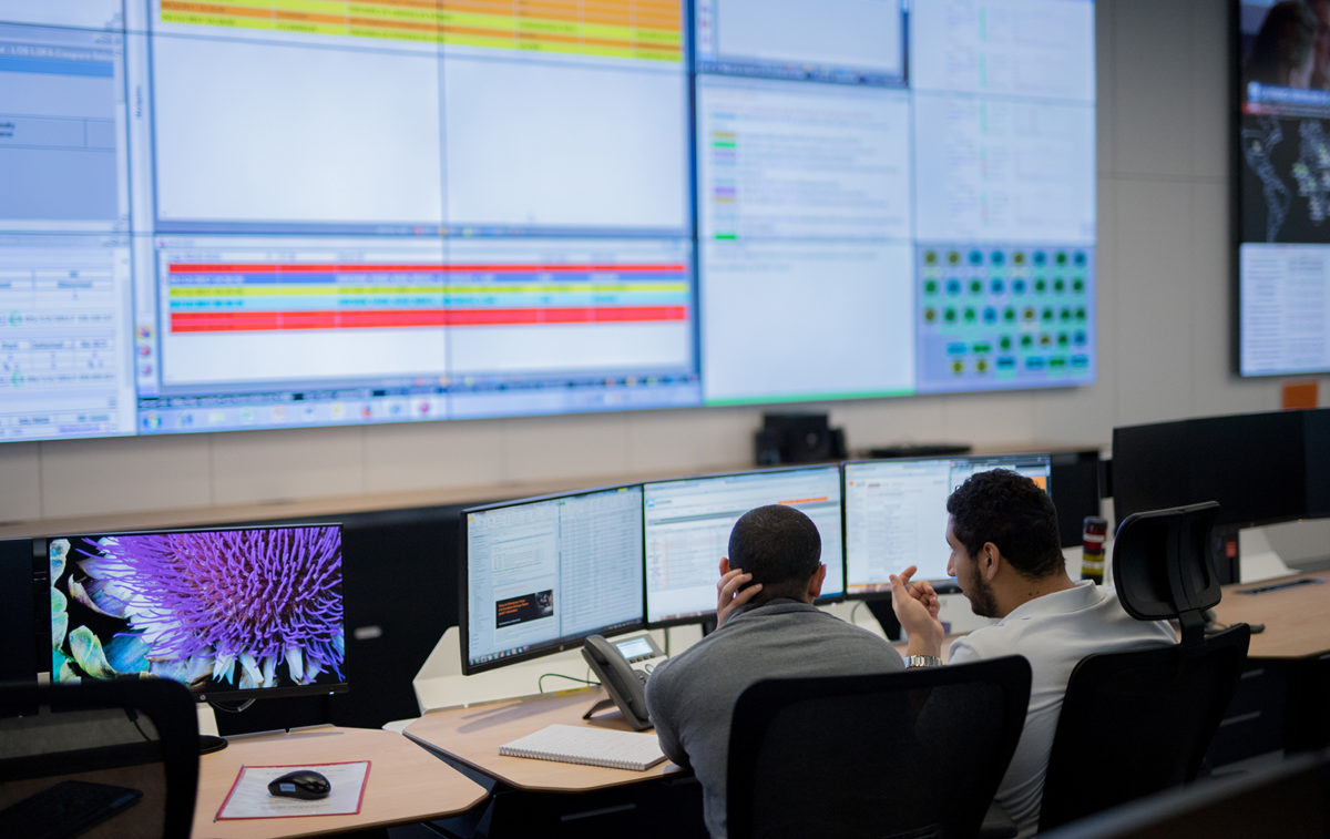 Un centre de supervision d'Orange. @orange-NicolasGouhier. Un centre de supervision d'Orange. @orange-NicolasGouhier.