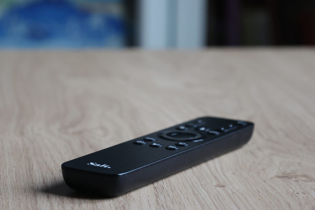 La nouvelle télécommande de Salt pour l'Apple TV. La nouvelle télécommande de Salt pour l'Apple TV.