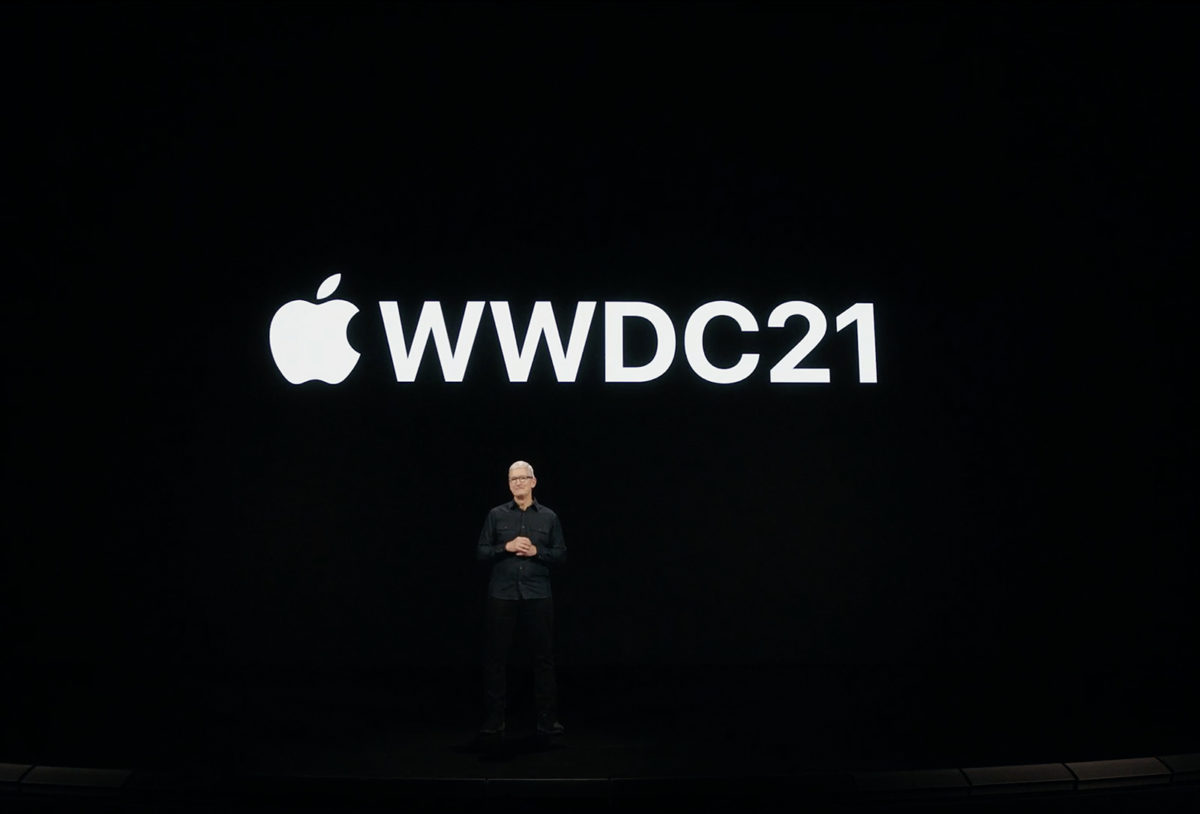 Tim Cook lors de la WWDC 2021.