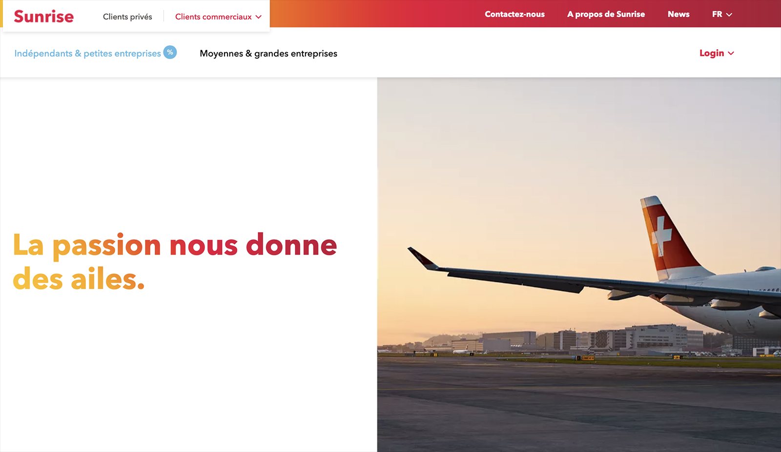 La dernière campagne de Sunrise UPC.