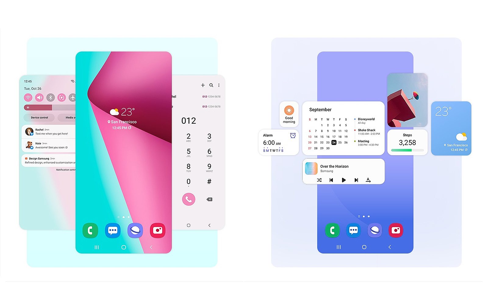 Samsung One UI 4 sur Android 12.