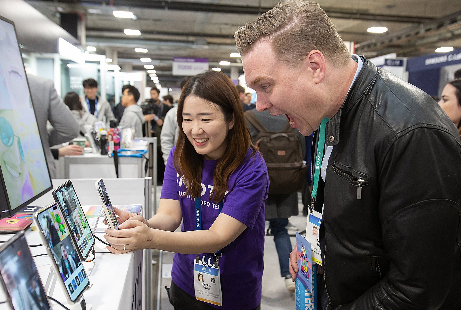 Le stand de Samsung au CES 2022.