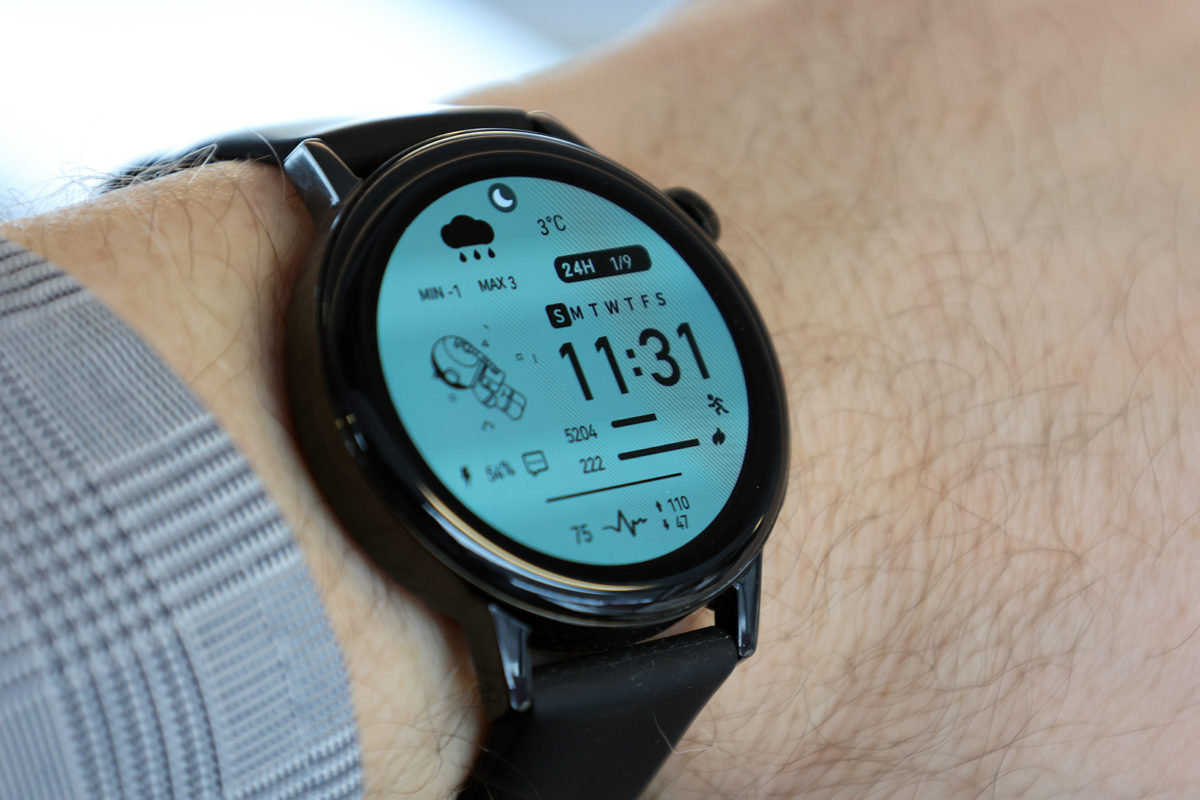 La Huawei Watch GT 3 au poignet. La Huawei Watch GT 3 au poignet.