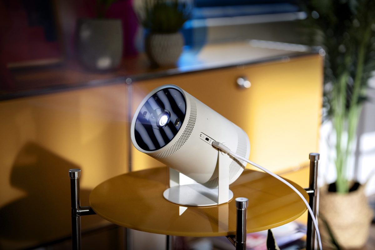 Le microprojecteur The Freestyle de Samsung.