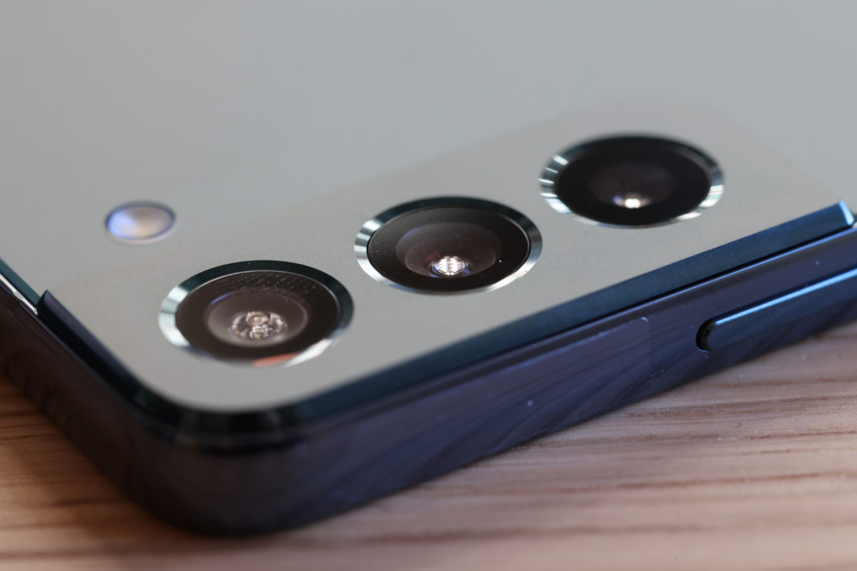 L'optique du Samsung Galaxy S22.