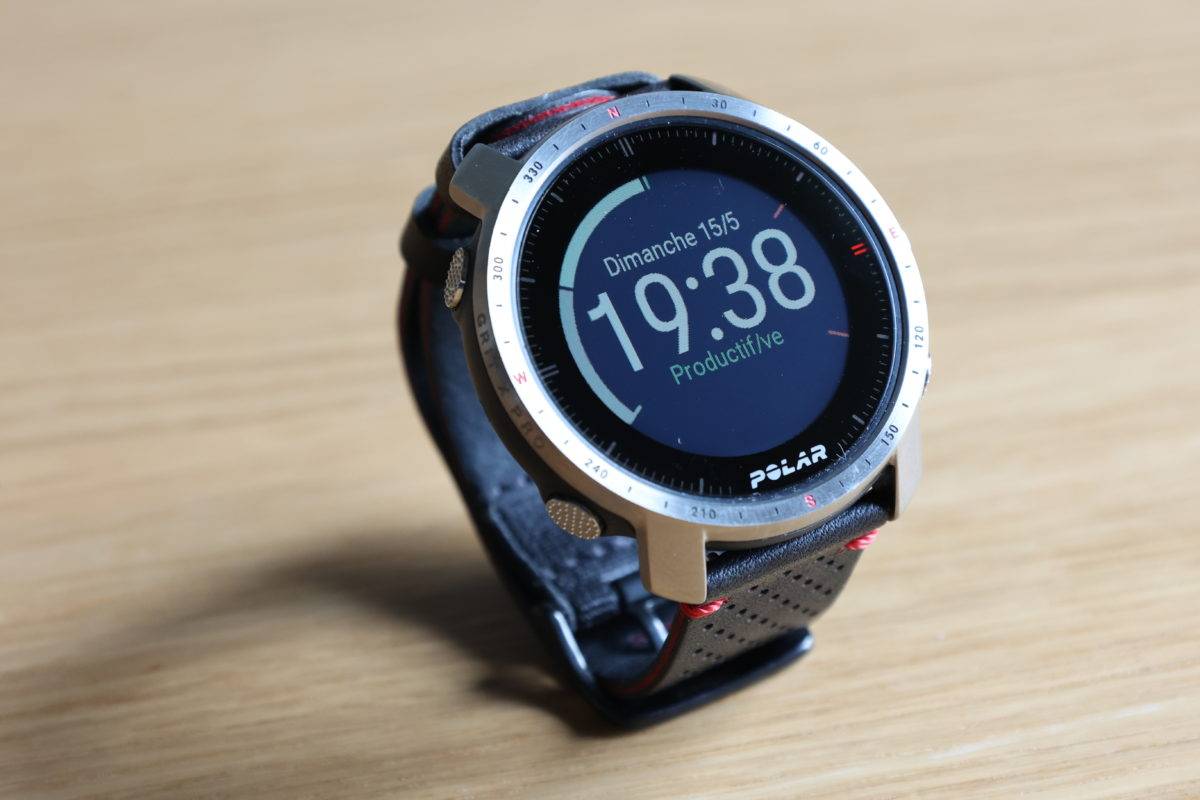 Polar Grit X Pro Titan: journée bien remplie.