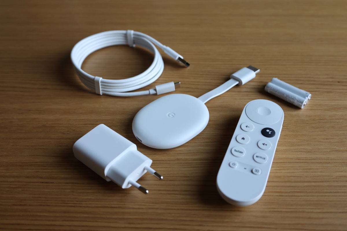 Google Chromecast avec Google TV: le set complet. Google Chromecast avec Google TV: le set complet.