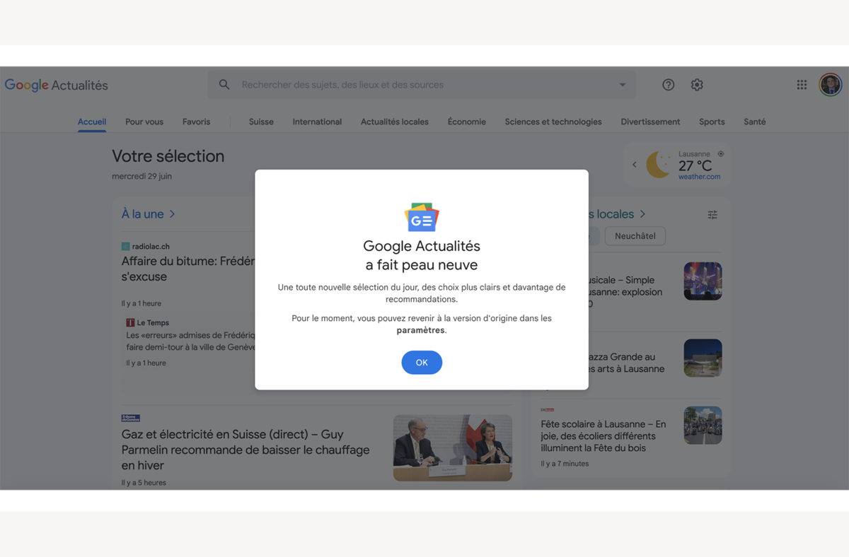 Le nouveau Google News. Le nouveau Google News.