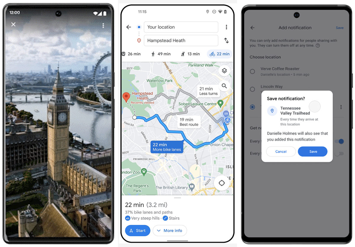 Google Maps encore plus fort!