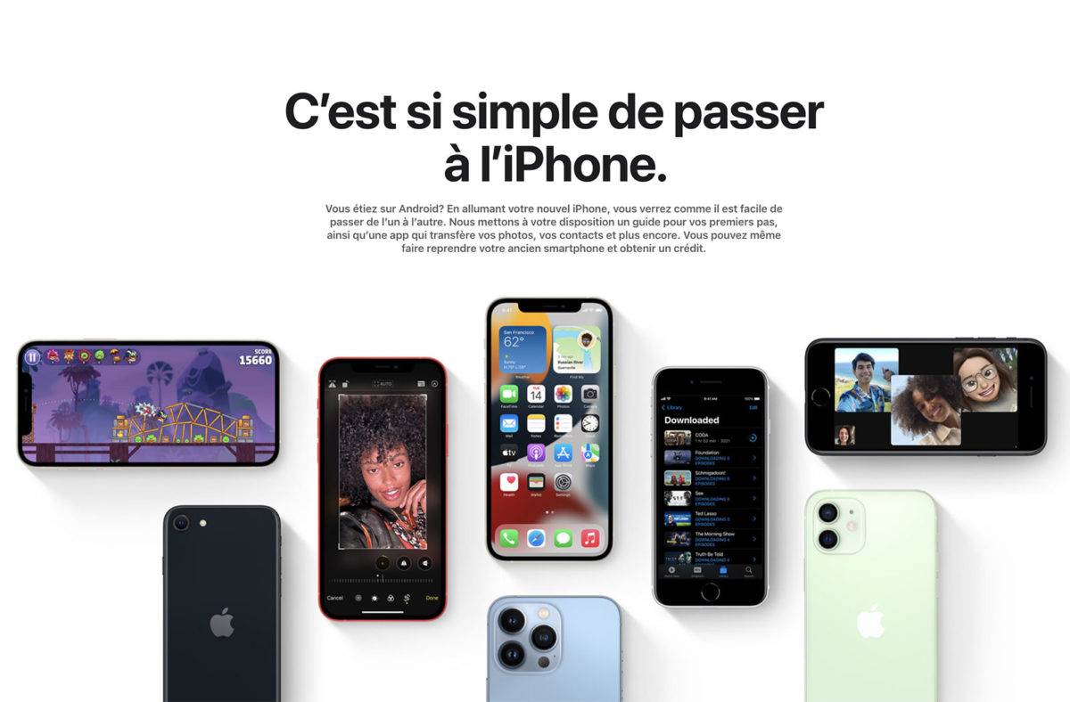 Passer facilement d'Android à l'iPhone. Passer facilement d'Android à l'iPhone.