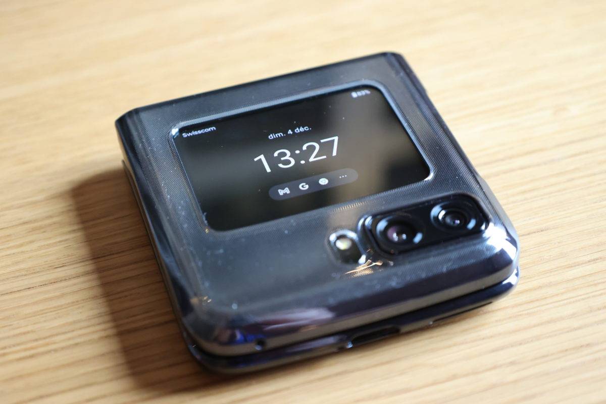 Motorola Razr 2022: l'écran externe. Motorola Razr 2022: l'écran externe.