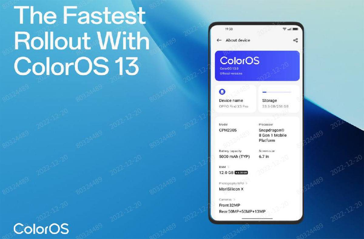 Oppo ColorOS 13.