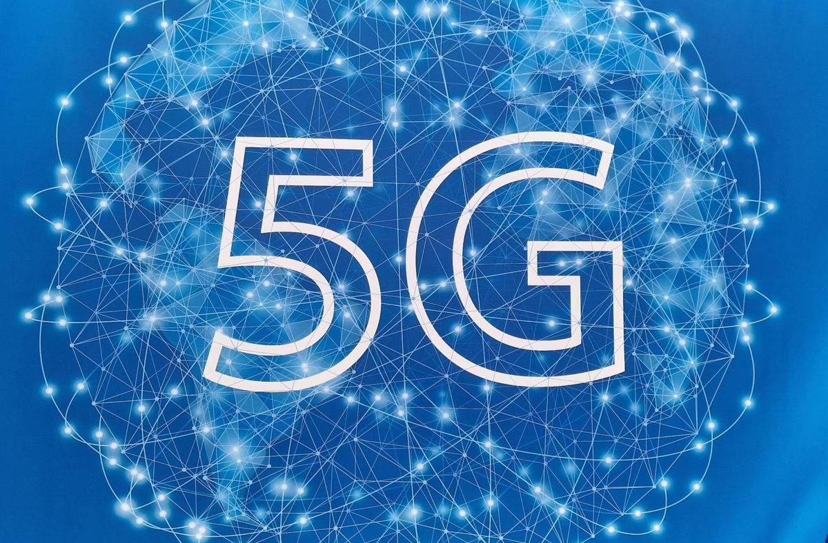 La 5G sur un stand du MWC 2023.