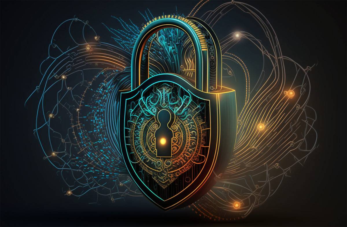 La cybersécurité par Midjourney.