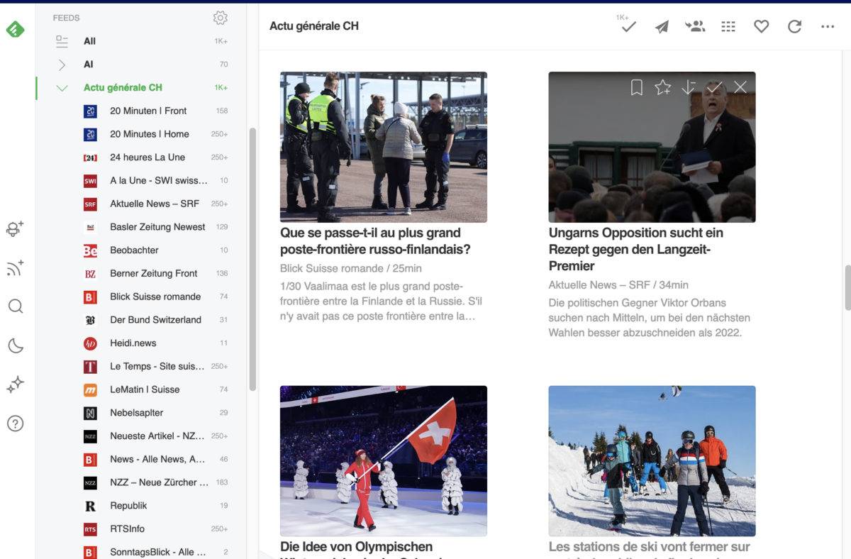 RSS: Feedly perfectionne son IA. RSS: Feedly perfectionne son IA.
