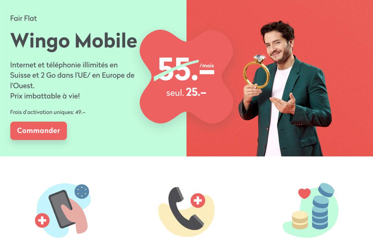 Wingo de Swisscom: des promotions sans fin. Wingo de Swisscom: des promotions sans fin.