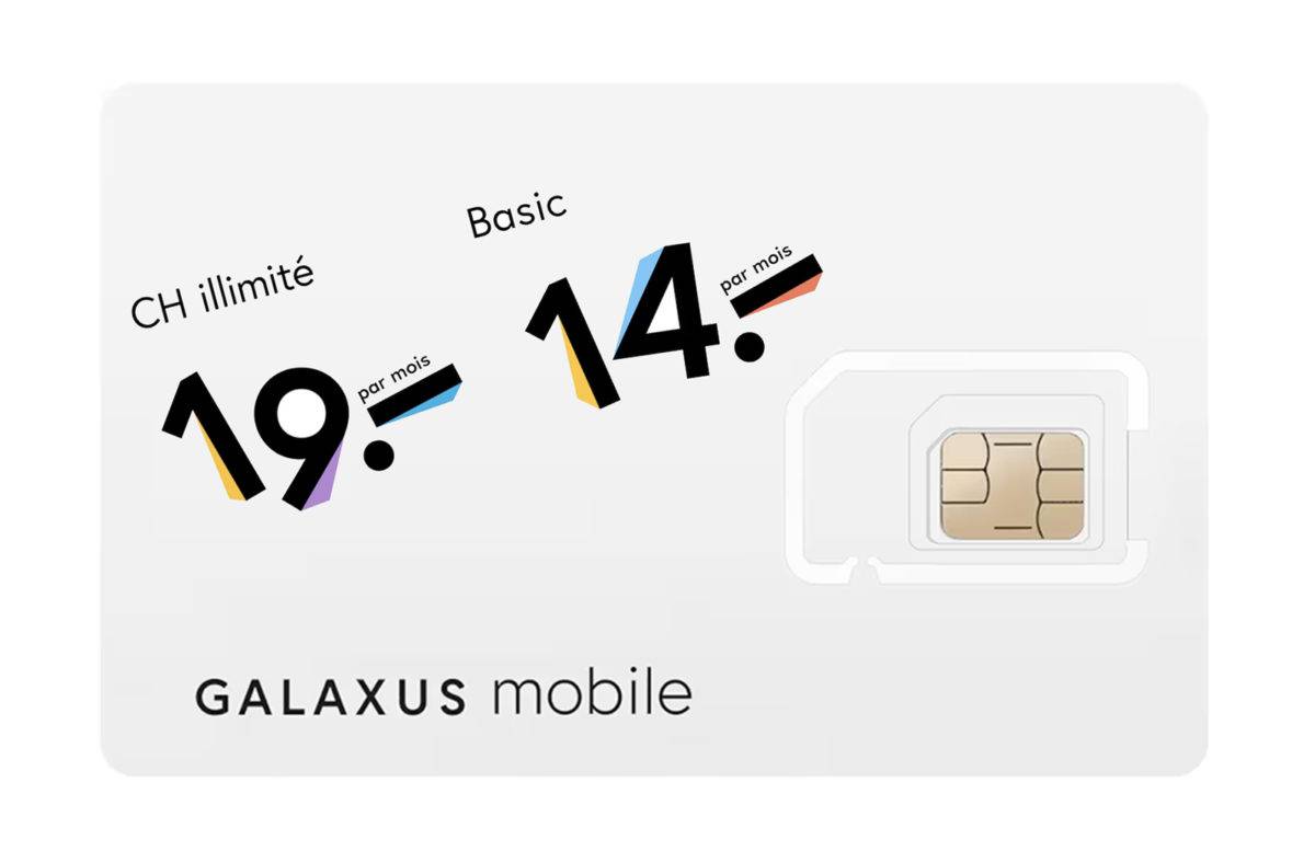 Galaxus Mobile dès 14 francs par mois.