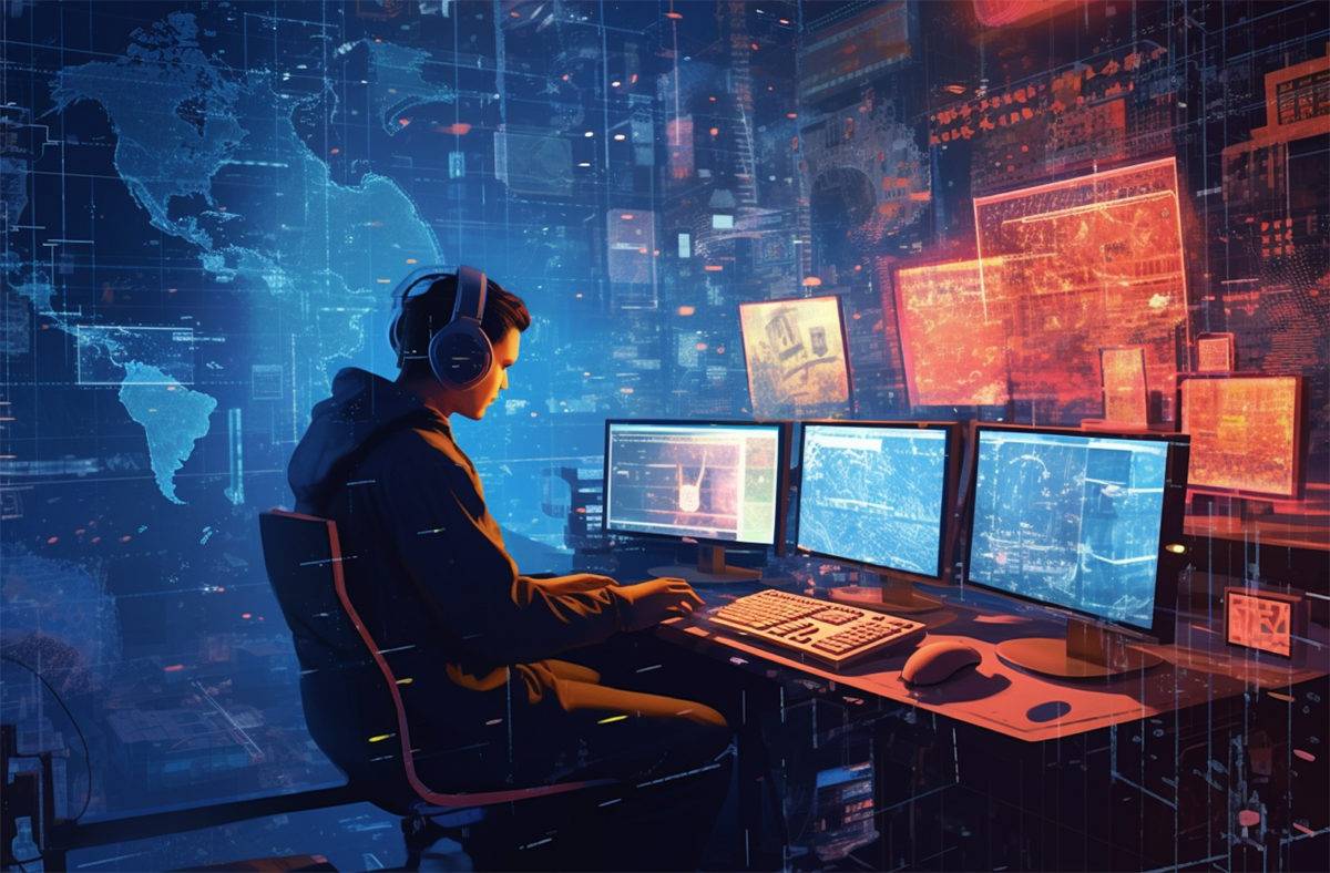Les cyber-incidents vus par Midjourney.