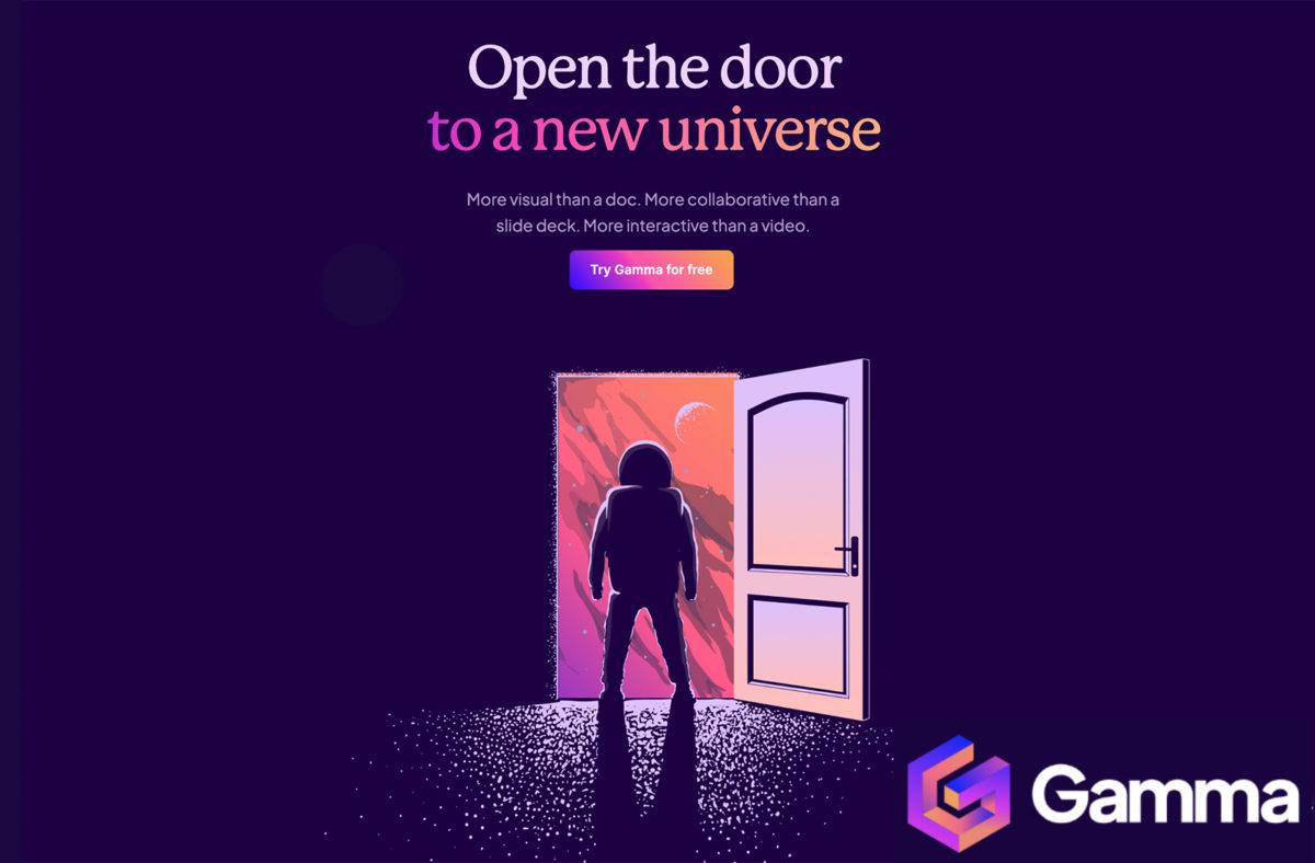 L'application Gamma génère vos présentations.