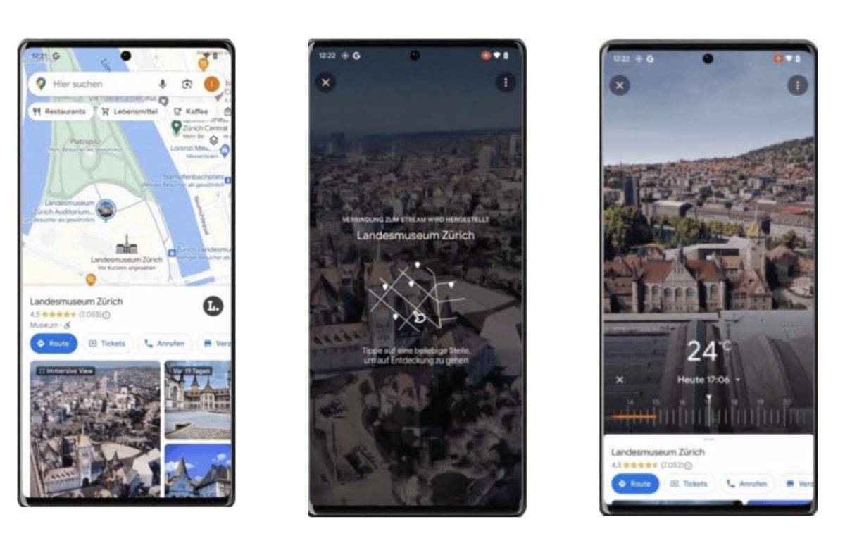 Immersive View de Google en Suisse!