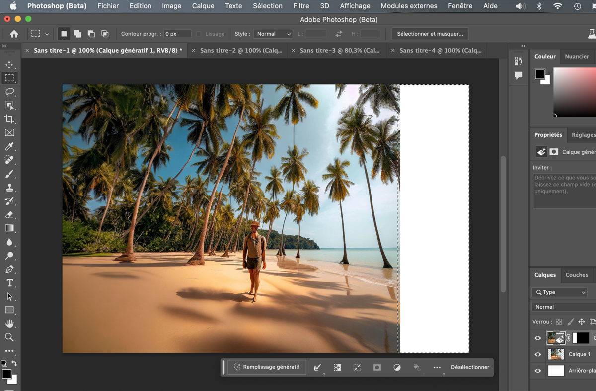 Photoshop propose les pixels qui manquent!