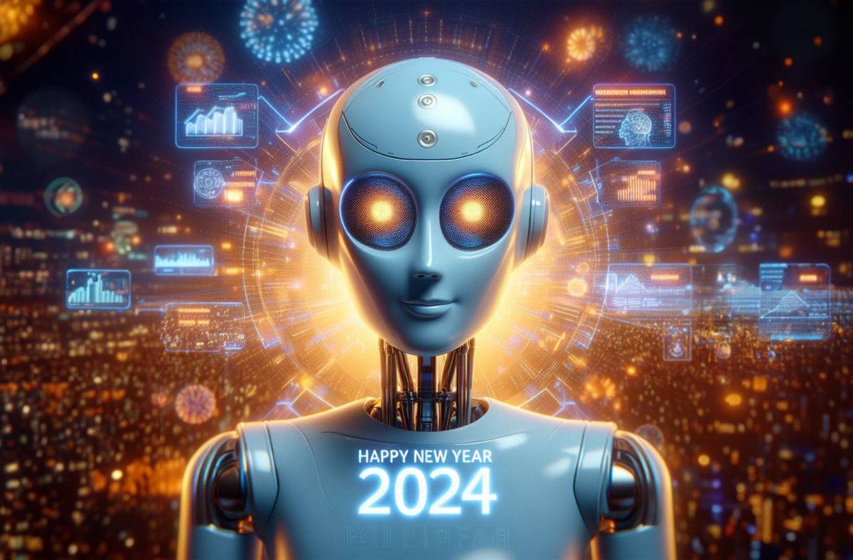 Bonne année 2024! Image DALL-E3.
