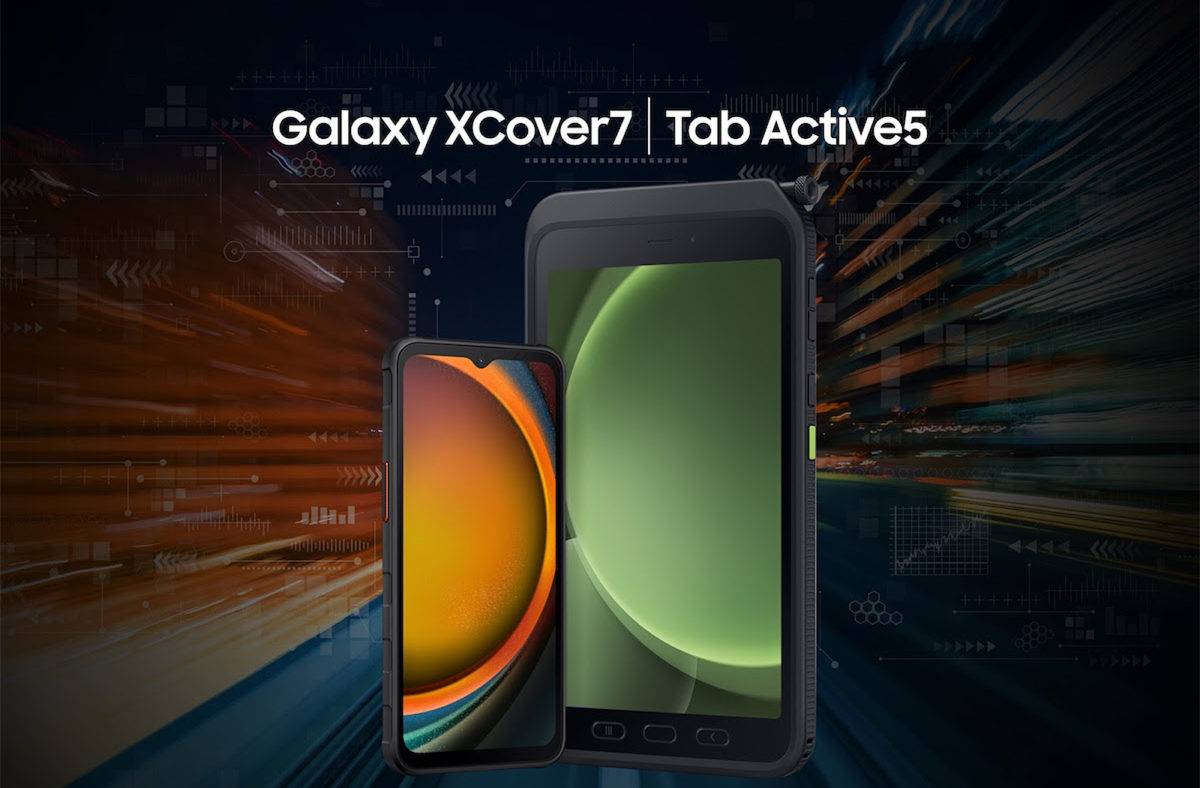 Samsung Galaxy XCover7 et Tab Active5.