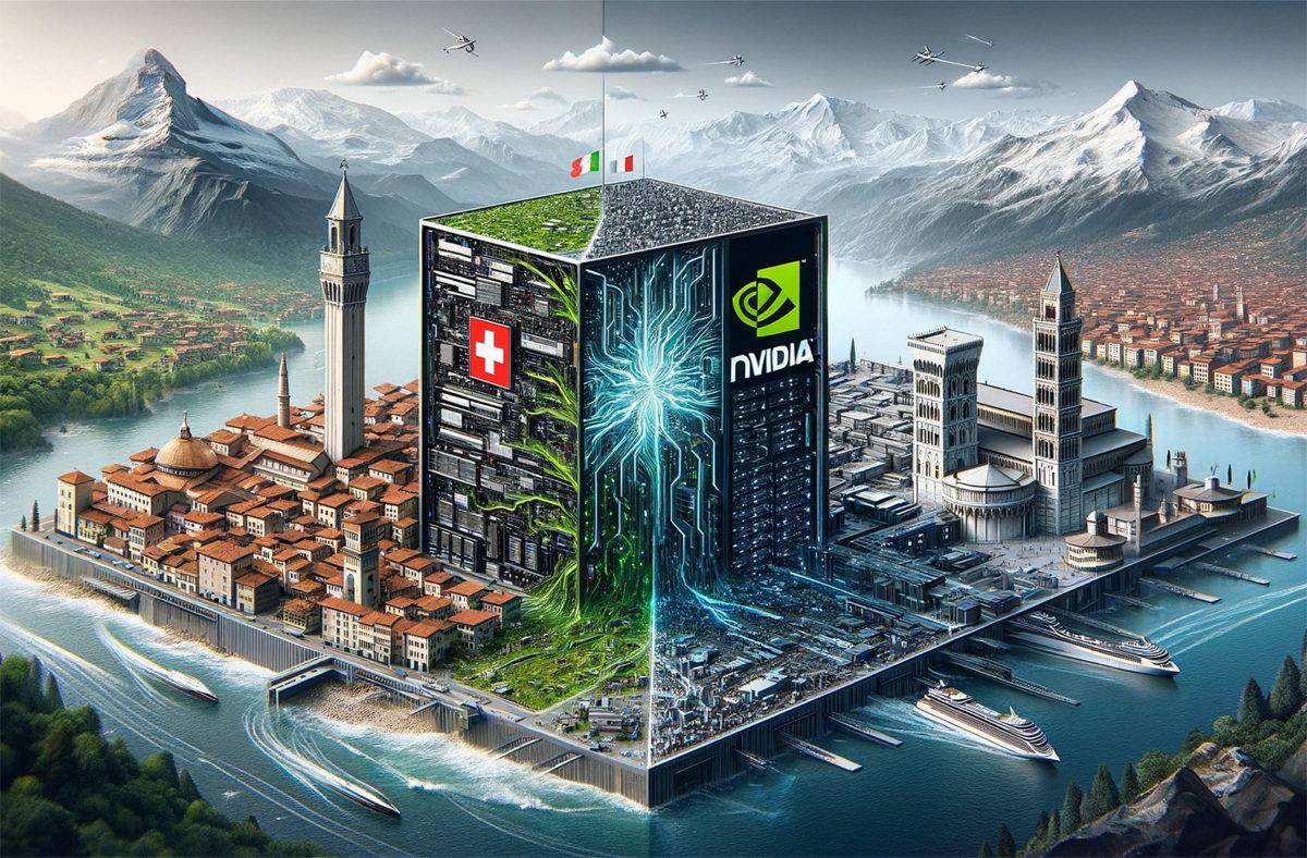 IA: Swisscom avec Nvidia! Image. DALL-E3.