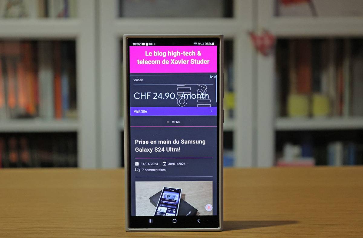 Samsung Galaxy S24 sur le gril.