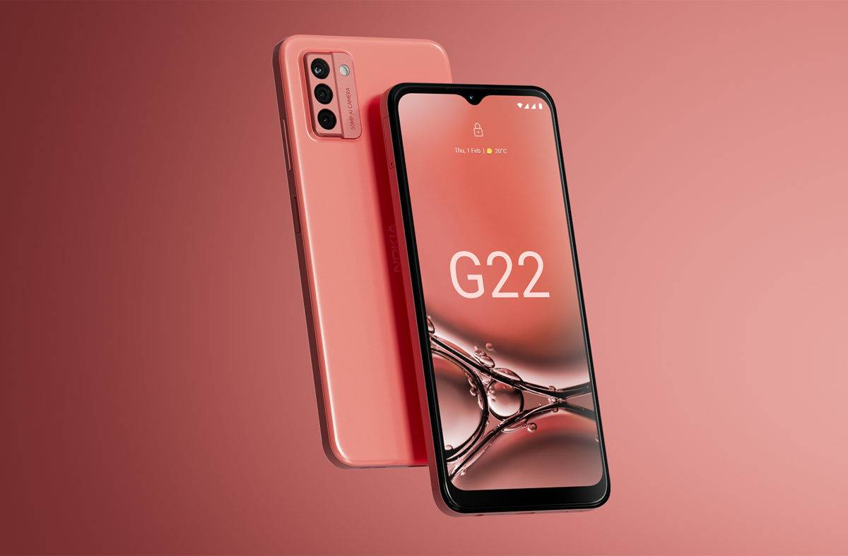 Le Nokia G22 Pêche.