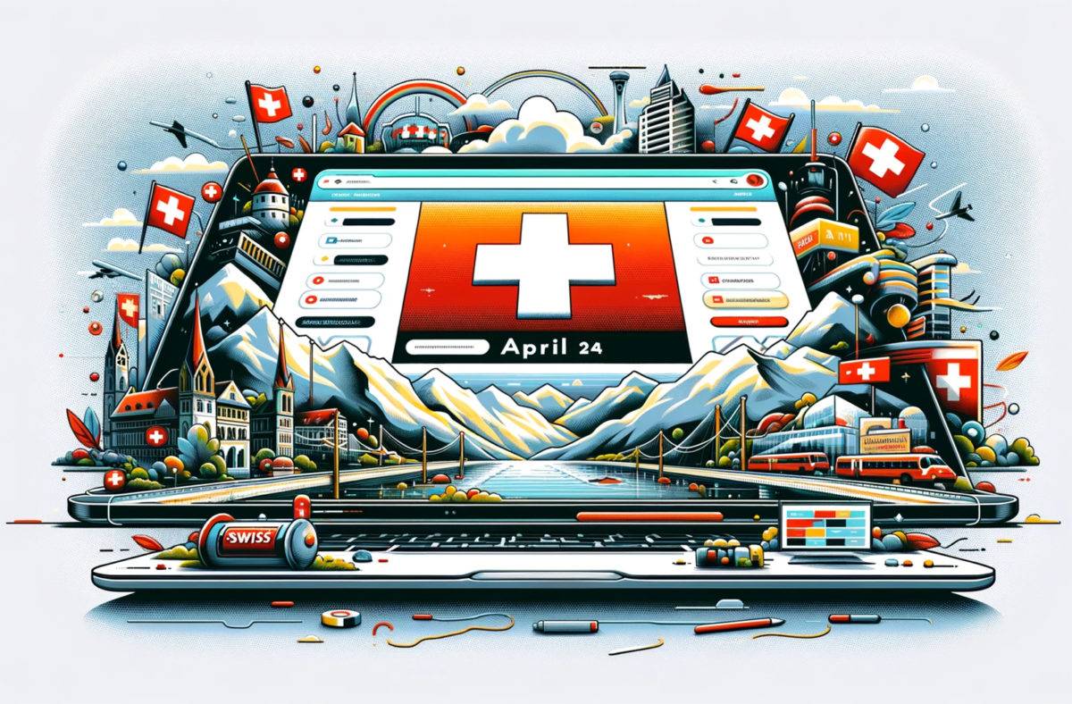 Le «.swiss» pour tous débarque! Illustration: DALL-E3. Le «.swiss» pour tous débarque! Illustration: DALL-E3.