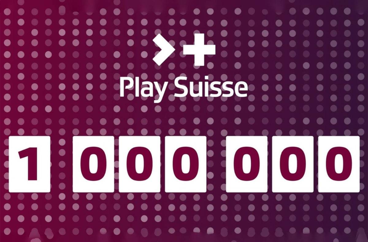 Play Suisse: un million d'utilisateurs.