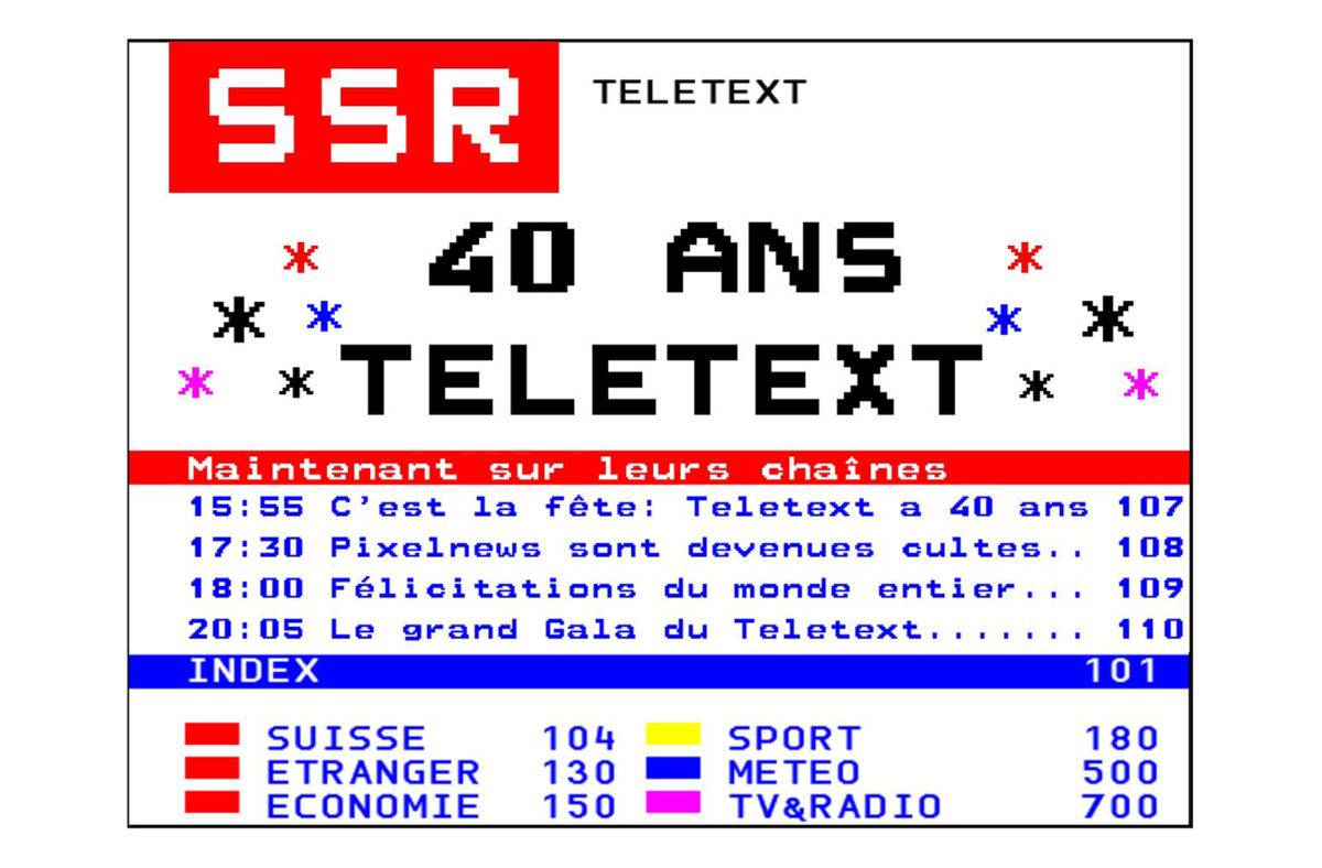 40 ans de télétexte!