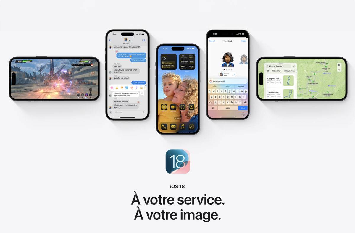 Le fringuant iOS 18 est à votre service!