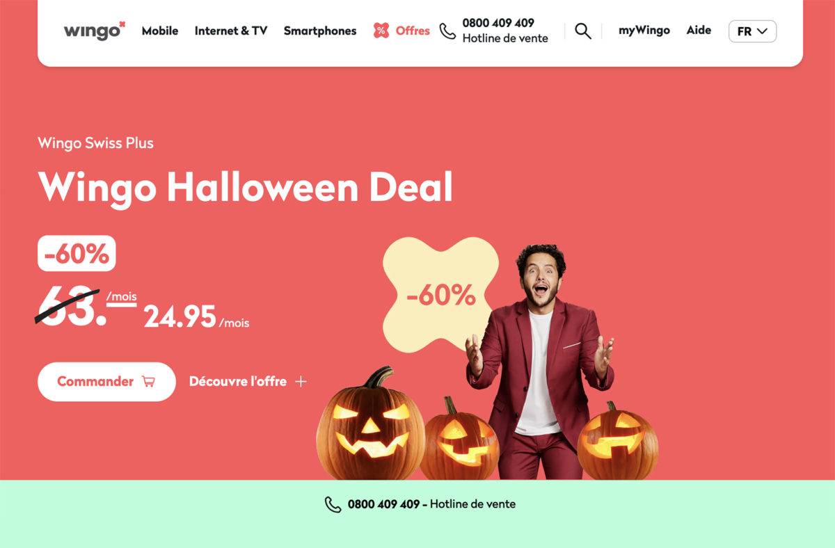 Wingo joue la carte Halloween.