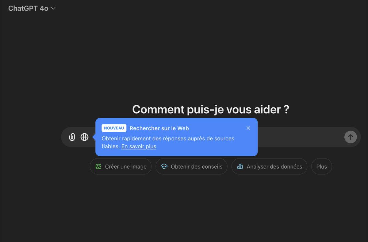 ChatGPT se frotte à Perplexity.