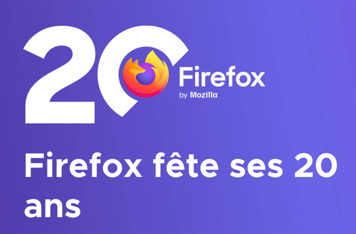 Firefox fête ses 20 ans.