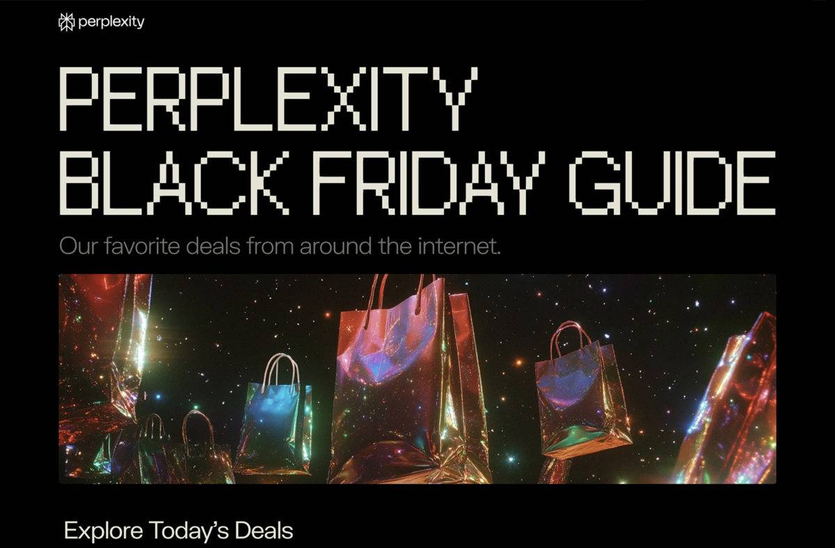Black Friday et Cyber Monday: Perplexity met le paquet.